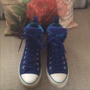 royal blue converse high tops